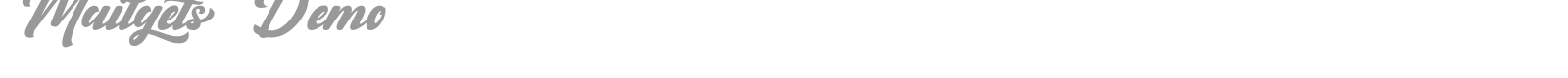 Mailgets font preview
